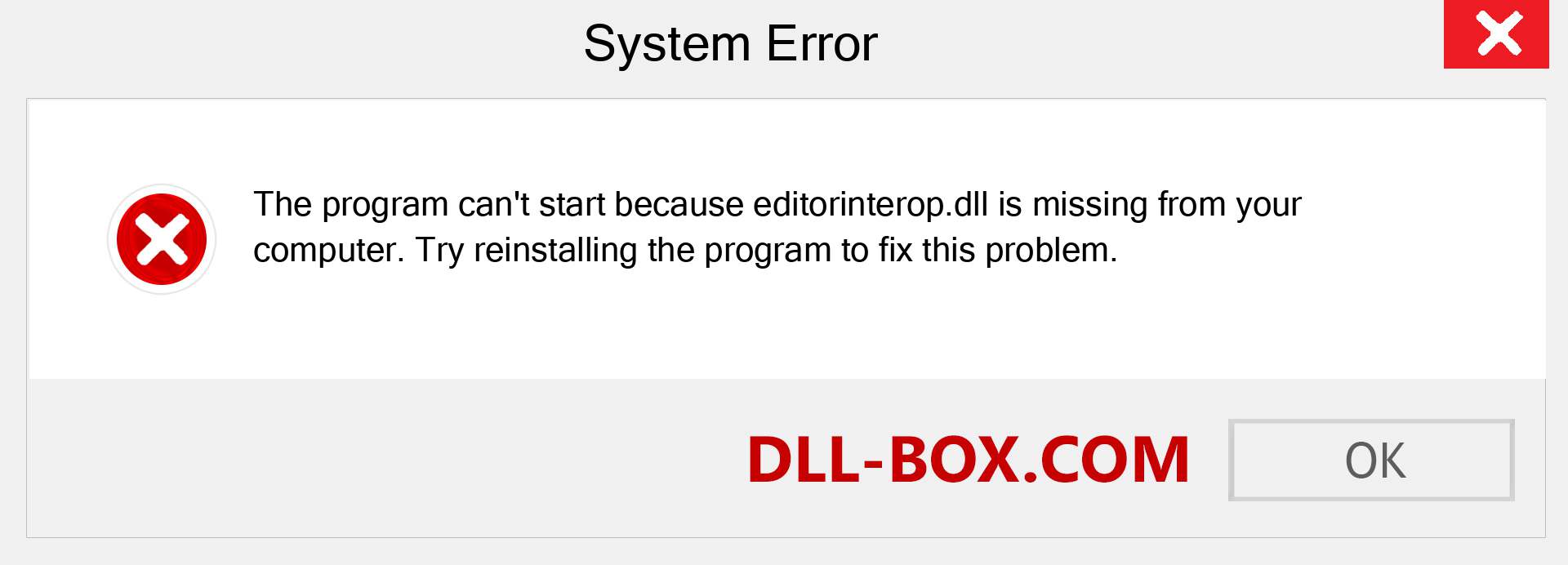  editorinterop.dll file is missing?. Download for Windows 7, 8, 10 - Fix  editorinterop dll Missing Error on Windows, photos, images